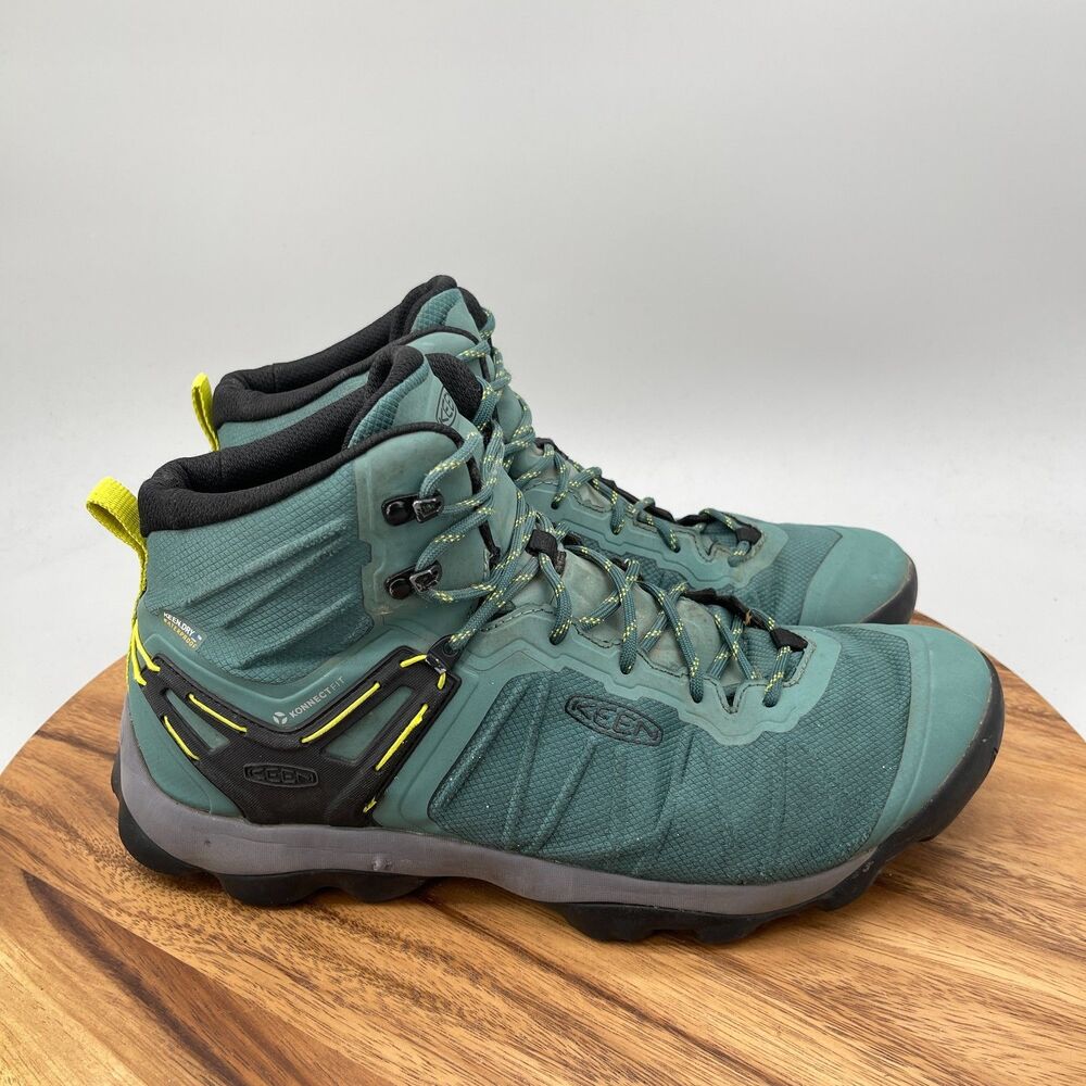 Keen Venture Mid Hiking Boots Mens Size 13 Green Trail Outdoor Walking Sneakers